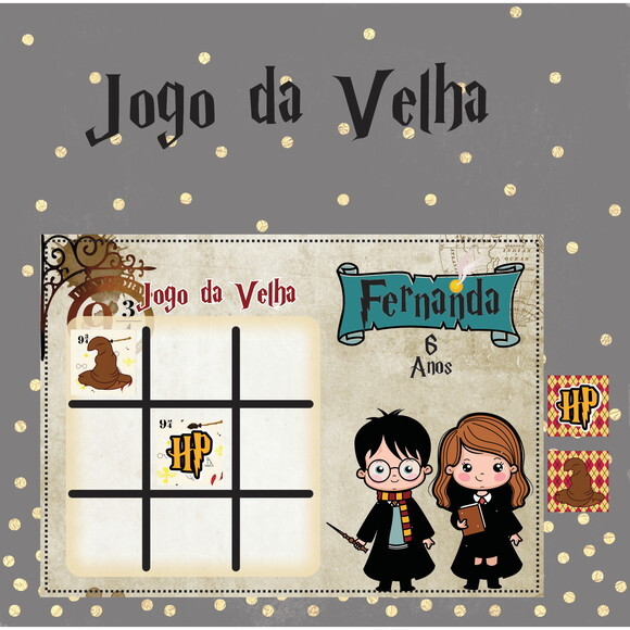 Arquivo Digital Jogo da Velha Harry Potter #3229