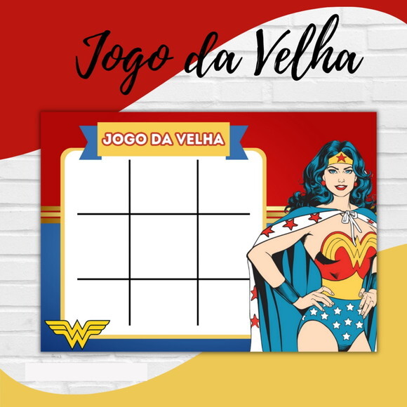 Arquivo Digital Jogo da Velha Mulher Maravilha #2749