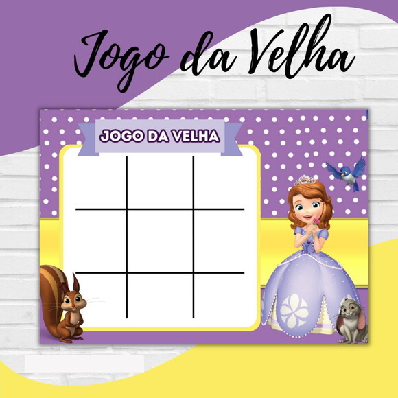 Arquivo Digital Jogo da Velha Princesa Sofia #3114