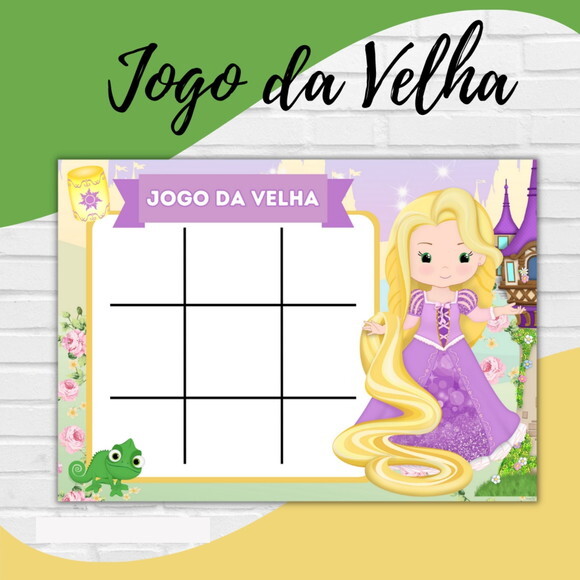 Arquivo Digital Jogo da Velha Rapunzel #2747