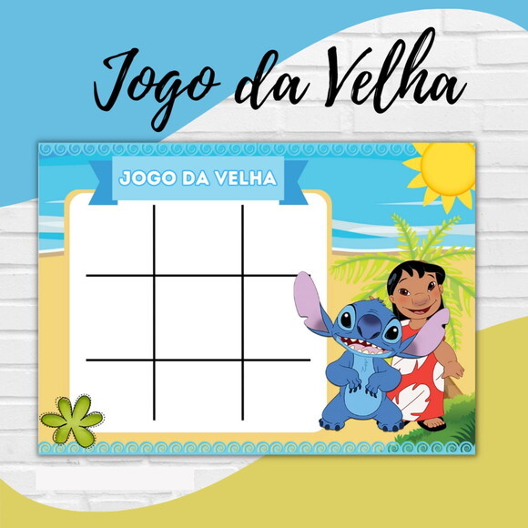 Arquivo Digital Jogo da Velha Stitch #2727