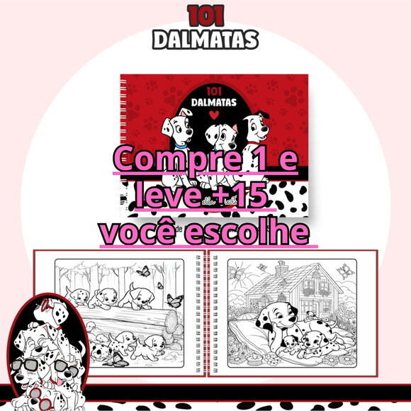 Arquivo Digital Livro de Colorir 101 Dálmatas #6642