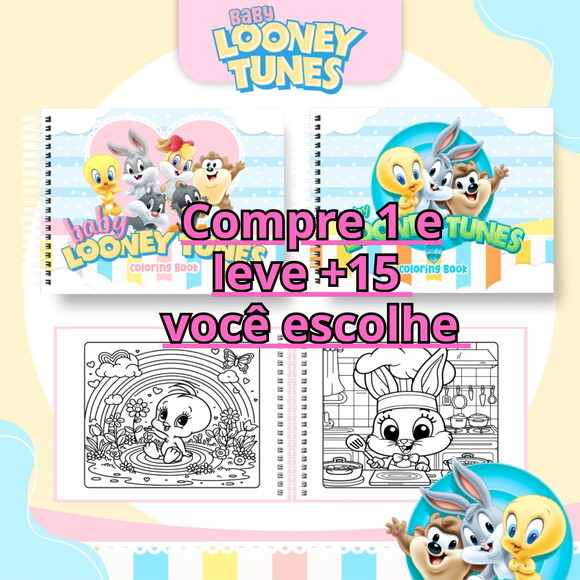 Arquivo Digital Livro de Colorir Baby Looney Tunes #6663