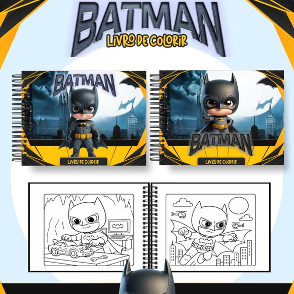 Arquivo Digital Livro de Colorir Batman #7132