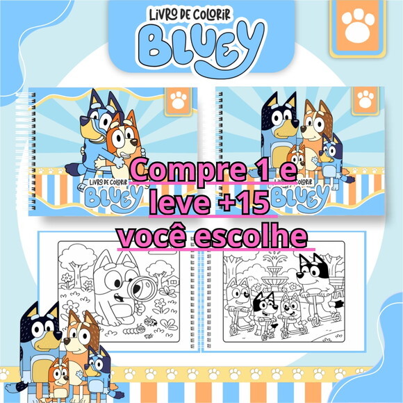 Arquivo Digital Livro de Colorir Bluey #6698