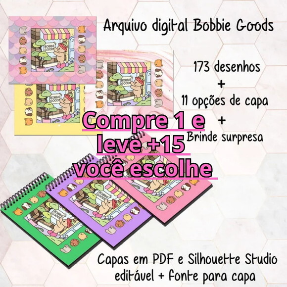 Arquivo Digital Livro de Colorir Bobbie Goods #6515