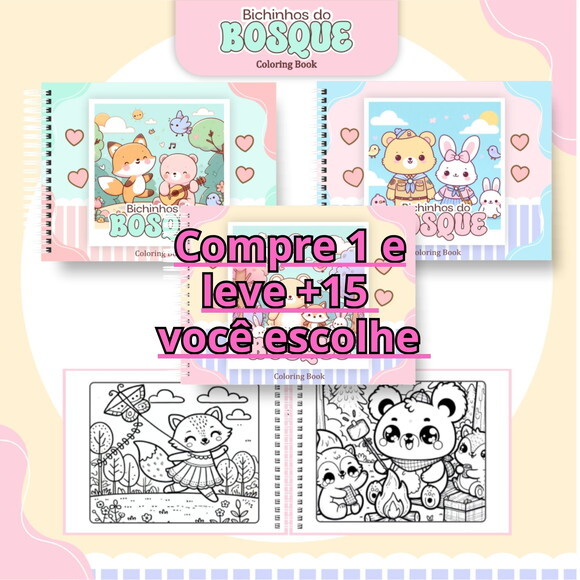 Arquivo Digital Livro de Colorir Bosque #6294