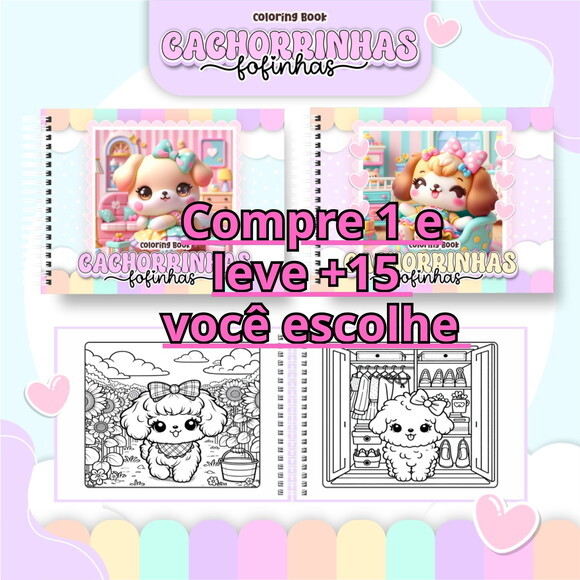 Arquivo Digital Livro de Colorir Cachorrinha #6665