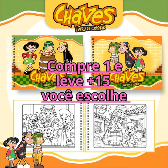 Arquivo Digital Livro de Colorir Chaves #6809