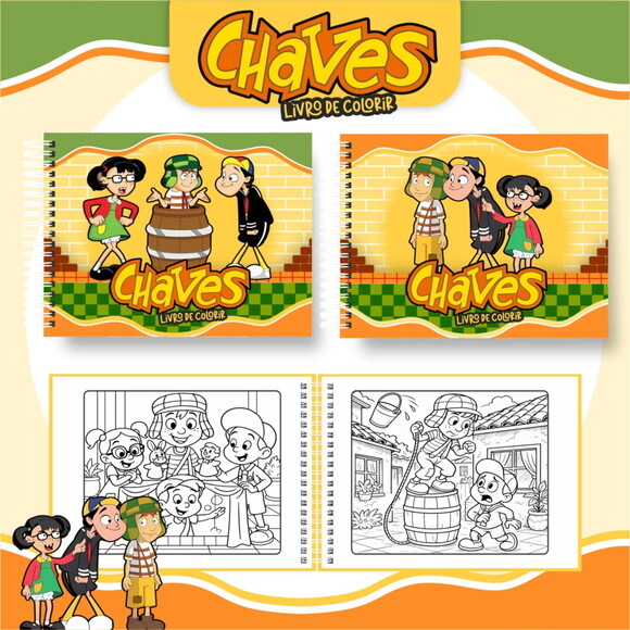 Arquivo Digital Livro de Colorir Chaves #6809