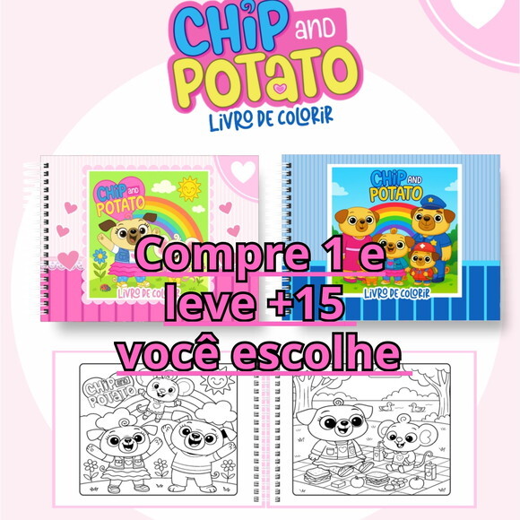 Arquivo Digital Livro de Colorir Chip Potato #7198