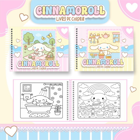 Arquivo Digital Livro de Colorir Cinnamaroll #6811