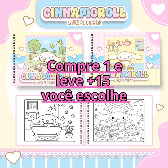 Arquivo Digital Livro de Colorir Cinnamaroll #6811