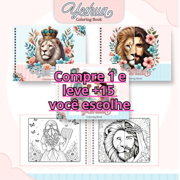 Arquivo Digital Livro de Colorir Colorindo com Yeshua #6301