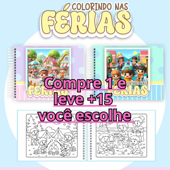 Arquivo Digital Livro de Colorir Colorindo nas Férias #7129