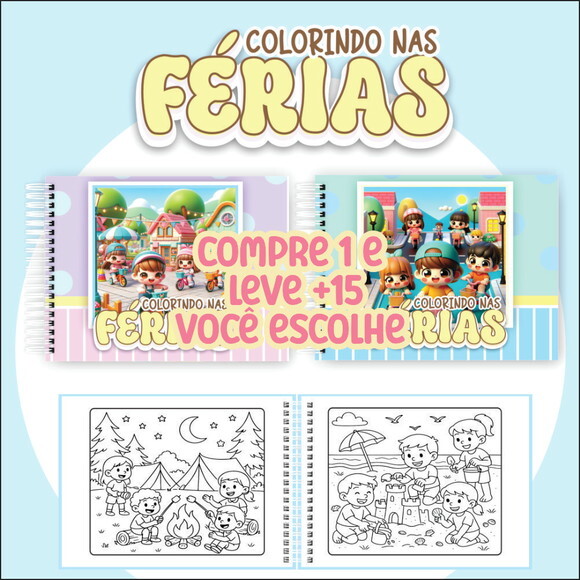 Arquivo Digital Livro de Colorir Colorindo nas Férias #7471