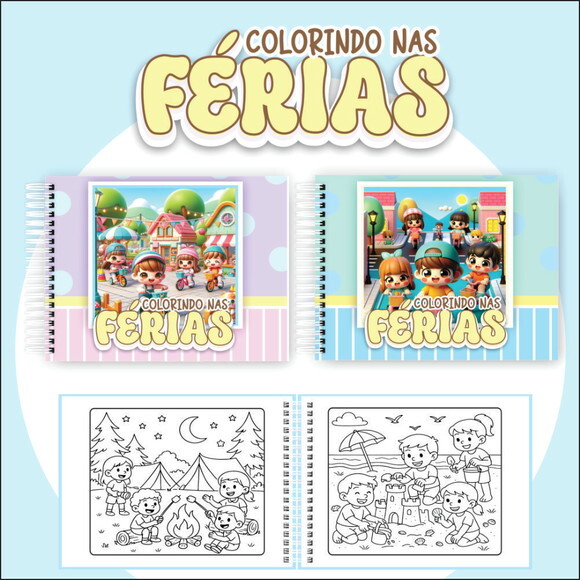 Arquivo Digital Livro de Colorir Colorindo nas Férias #7471