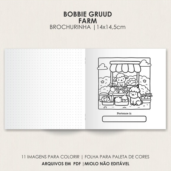Arquivo Digital Livro de Colorir Cozy Farm #6706