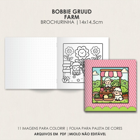 Arquivo Digital Livro de Colorir Cozy Farm #6706