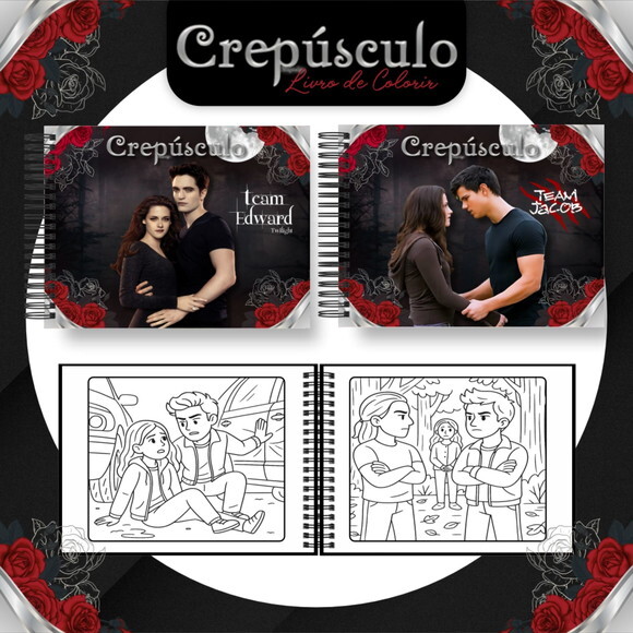 Arquivo Digital Livro de Colorir Crepúsculo #6834