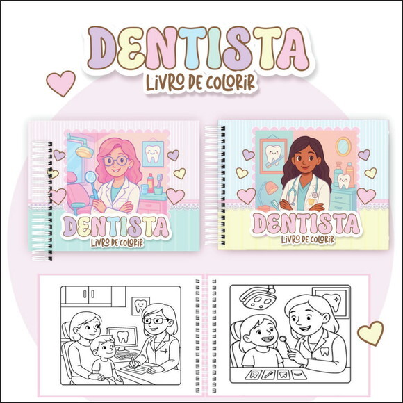 Arquivo Digital Livro de Colorir Dentista #7195