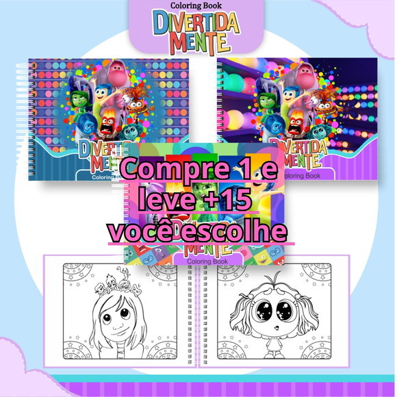 Arquivo Digital Livro de Colorir Divertida Mente #6306