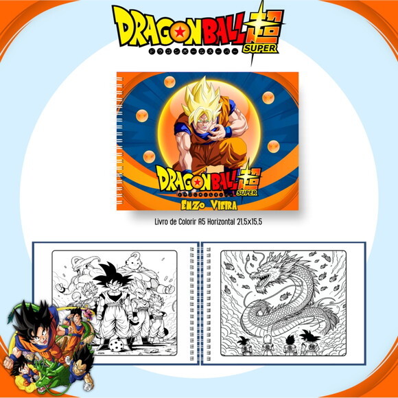 Arquivo Digital Livro de Colorir Dragon Ball Z #6630