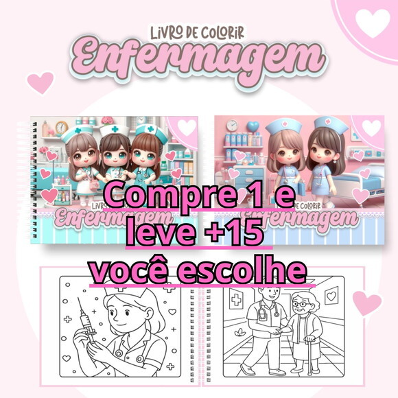 Arquivo Digital Livro de Colorir Enfermagem #6996