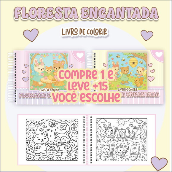 Arquivo Digital Livro de Colorir Floresta Encantada #7199