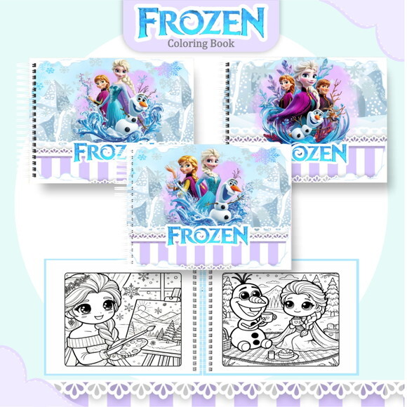 Arquivo Digital Livro de Colorir Frozen #6470