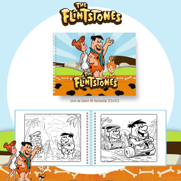 Arquivo Digital Livro de Colorir Flinststones #6631