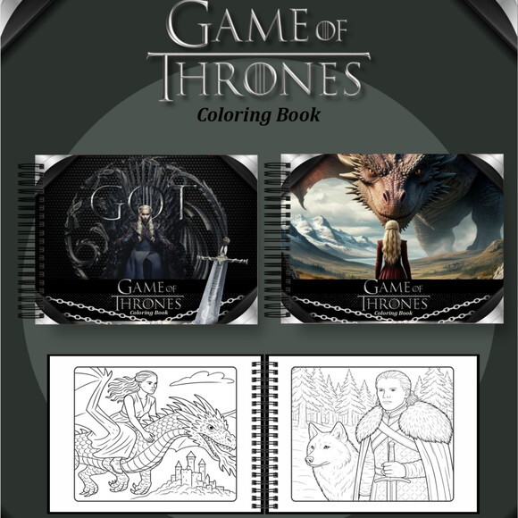 Arquivo Digital Livro de Colorir Game Of Thrones #7122