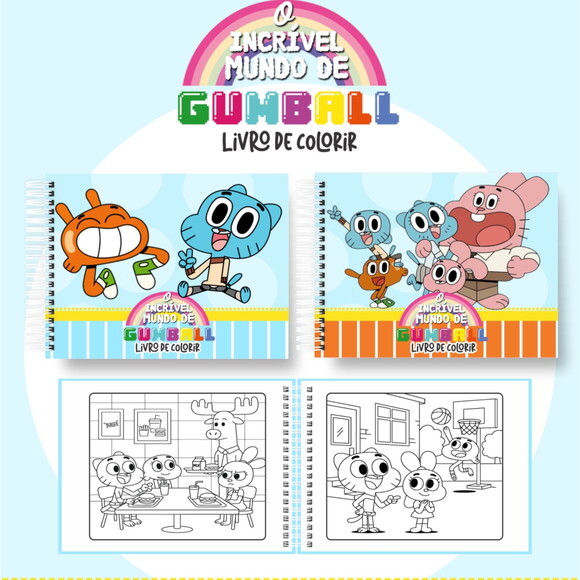 Arquivo Digital Livro de Colorir Gumball #7010