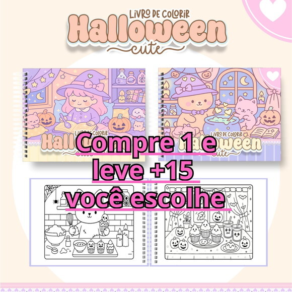 Arquivo Digital Livro de Colorir Halloween #6960