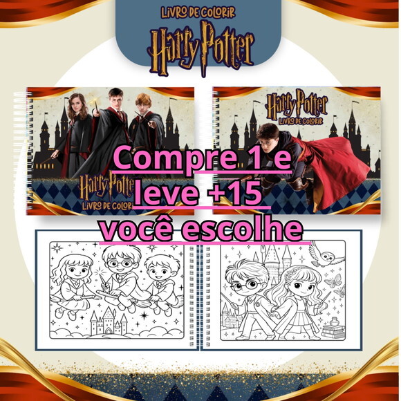 Arquivo Digital Livro de Colorir Harry Potter #6812