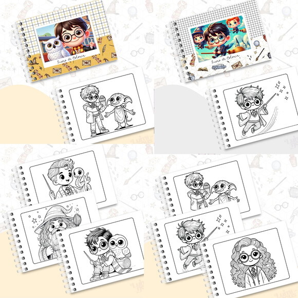Arquivo Digital Livro de Colorir Harry Potter #6567
