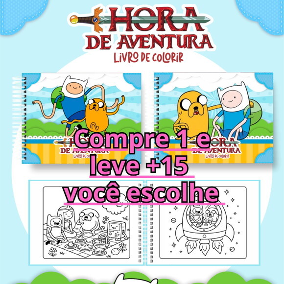 Arquivo Digital Livro de Colorir Hora da Aventura #6989