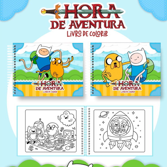 Arquivo Digital Livro de Colorir Hora da Aventura #6989