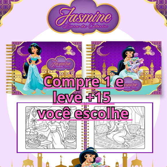 Arquivo Digital Livro de Colorir Jasmine #6992