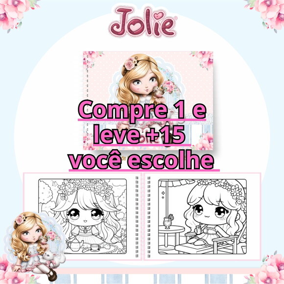 Arquivo Digital Livro de Colorir Jolie #6639