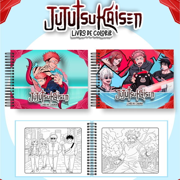 Arquivo Digital Livro de Colorir Jujutsu Kaisen #7131