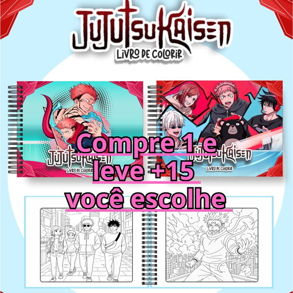 Arquivo Digital Livro de Colorir Jujutsu Kaisen #7131