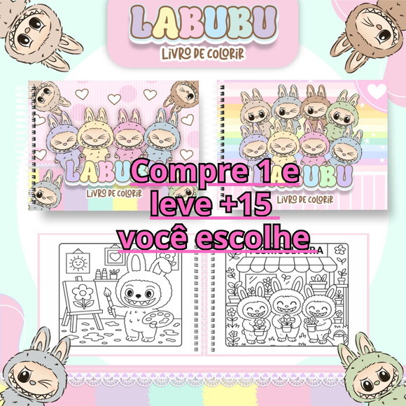 Arquivo Digital Livro de Colorir Labubu #6695