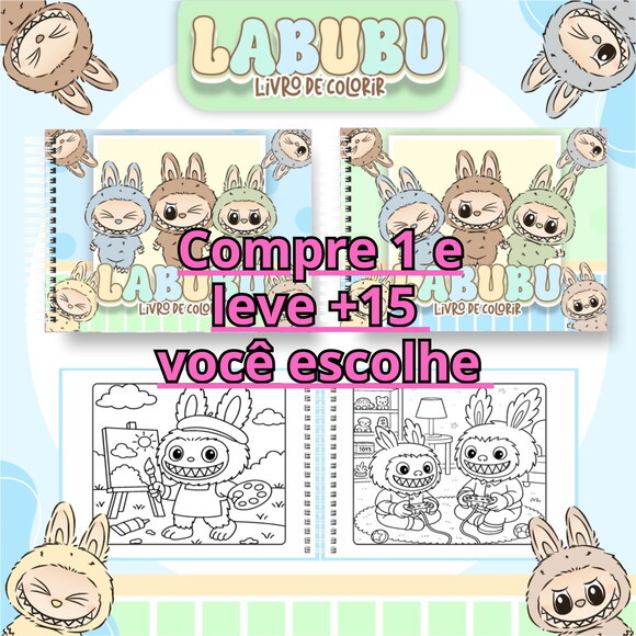 Arquivo Digital Livro de Colorir Labubu #6824