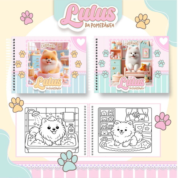 Arquivo Digital Livro de Colorir Lulus da Pomeranea #6832