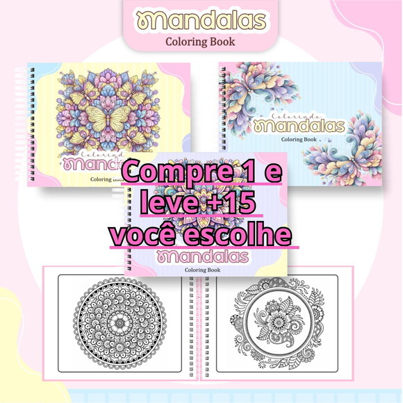 Arquivo Digital Livro de Colorir Mandalas #6339