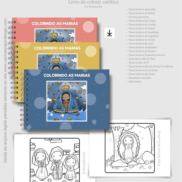 Arquivo Digital Livro de Colorir Marias #6564