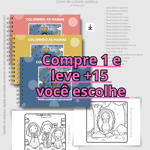 Arquivo Digital Livro de Colorir Marias #6564