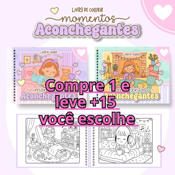 Arquivo Digital Livro de Colorir Momento Aconchegantes #6968
