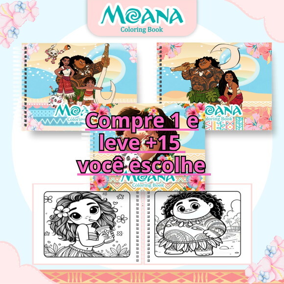 Arquivo Digital Livro de Colorir Moana #6309